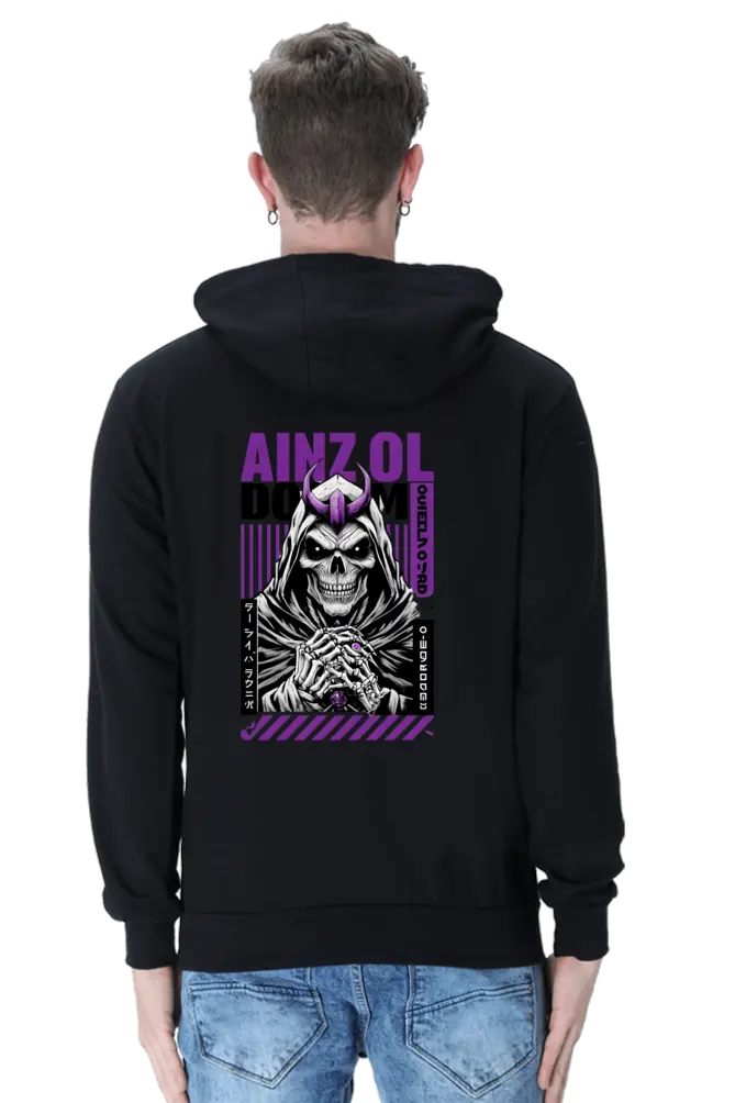 Ainz Ooal Gown Unisex Hoodie - Dark Fantasy Style for Anime Fans | KK00UH53