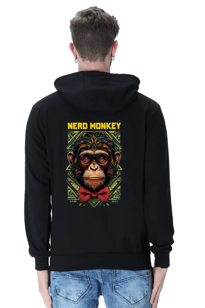 Nerd Monkey Graphic Hoodie - Unisex | KK00UH58