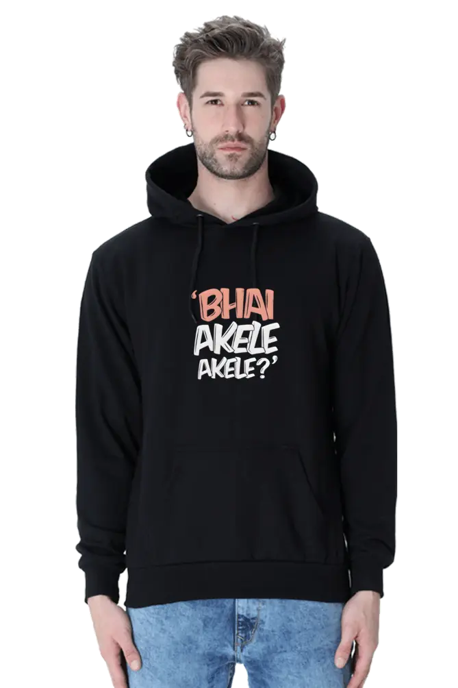 Bhai Akele Akele? Hoodie – Relatable Desi Humor  | KK00UH73