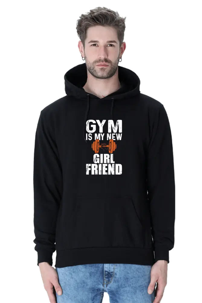 Gym Is My New Girlfriend Hoodie - Unisex Fitness Graphic | KK00UH92