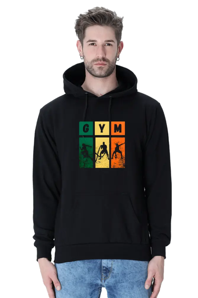 Unisex Gym Graphic Hoodie – Bold Style  | KK00UH93