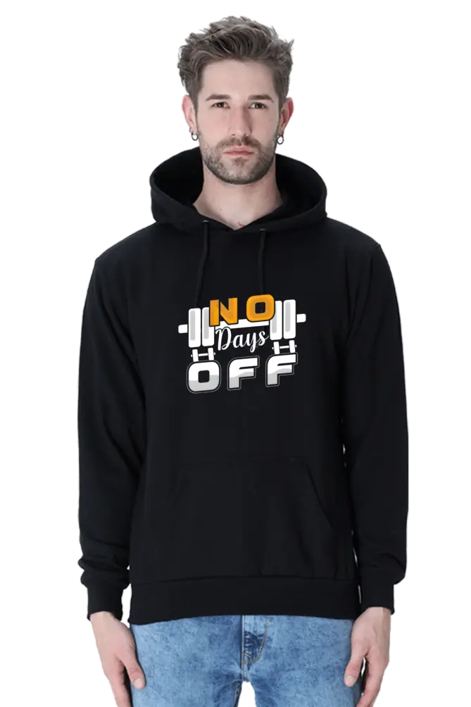 No Days Off Hoodie - Unisex Gym Motivation Wear | KK00UH96