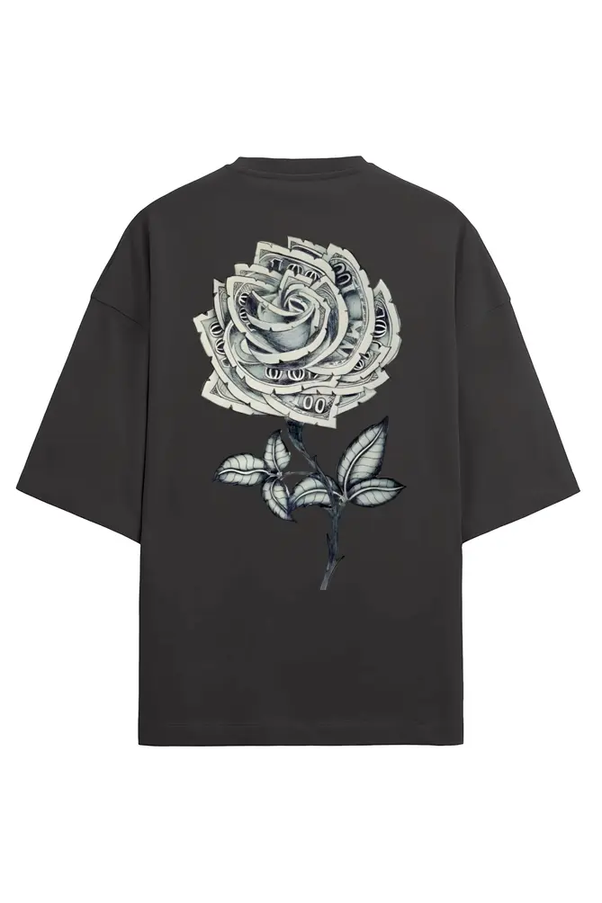 Money Rose Unisex Oversized T-Shirt | KK0UOT142