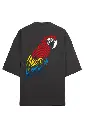 Vibrant Parrot Unisex Oversized T-Shirt | KK0UOT144