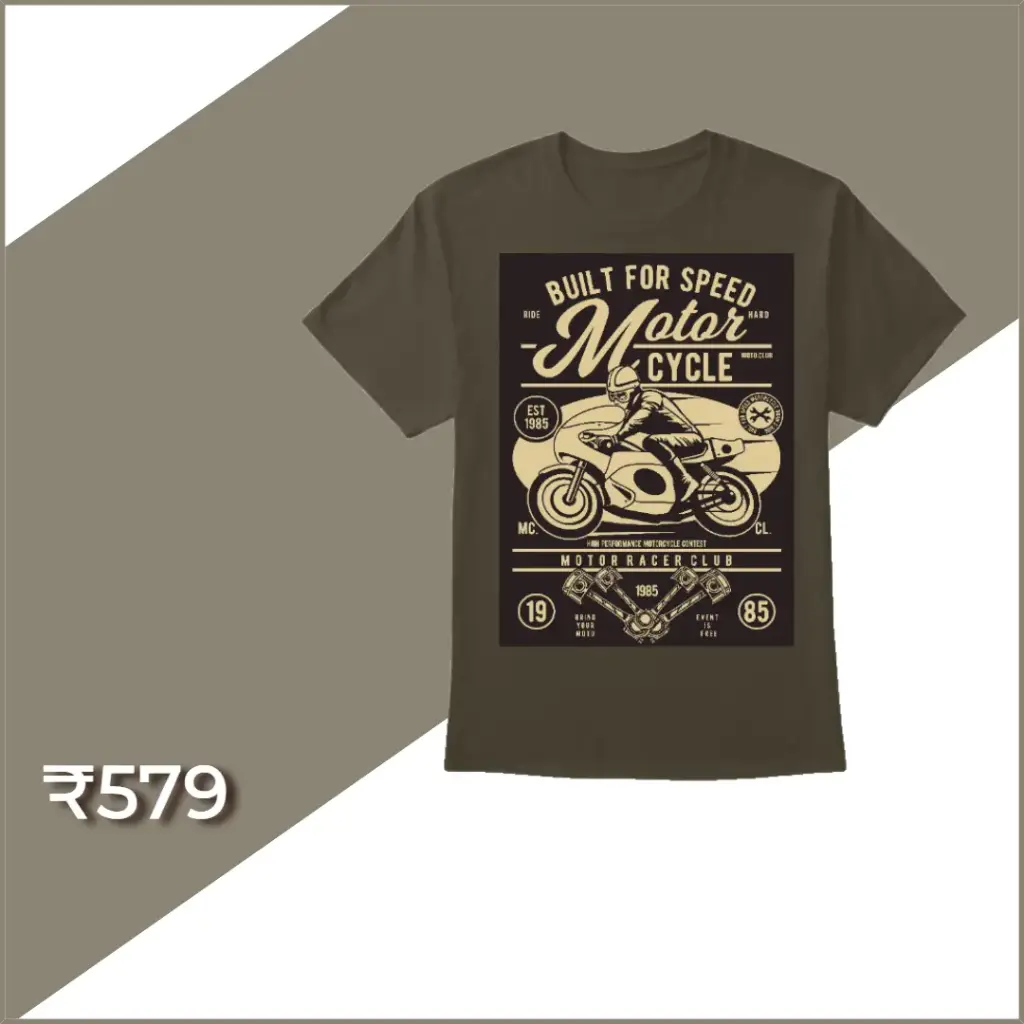 Vintage Motorcycle T-Shirt | KKUHST13