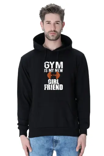 Gym Is My New Girlfriend Hoodie - Unisex Fitness Graphic | KK00UH92
