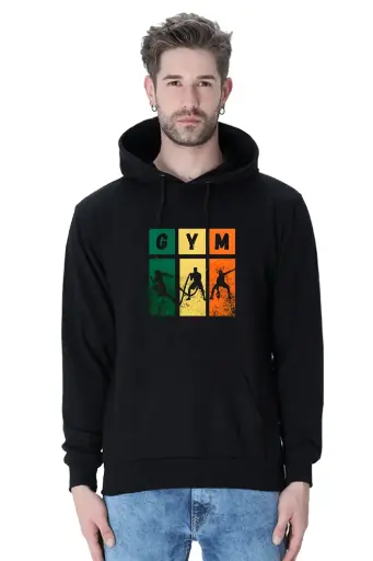 Unisex Gym Graphic Hoodie – Bold Style  | KK00UH93