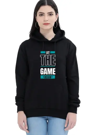 Let The Game Begin Hoodie - Gamer's Ultimate Wear | KK00UH105