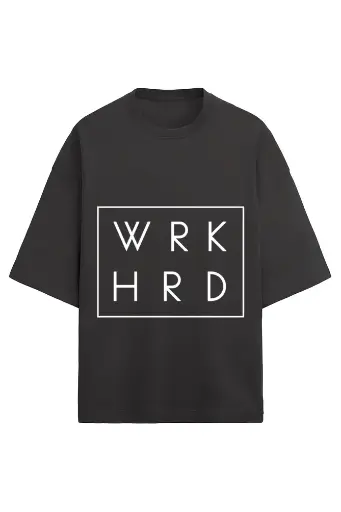 WRK HRD Unisex Oversized T-Shirt | KK0UOT130