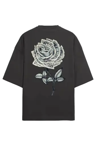 Money Rose Unisex Oversized T-Shirt | KK0UOT142