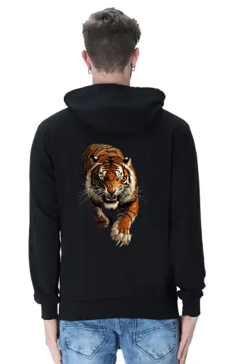 Fierce Tiger Graphic Unisex Hoodie | KK00UH42