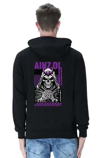 Ainz Ooal Gown Unisex Hoodie - Dark Fantasy Style for Anime Fans | KK00UH53