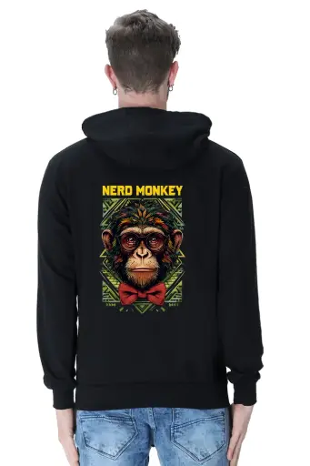 Nerd Monkey Graphic Hoodie - Unisex | KK00UH58