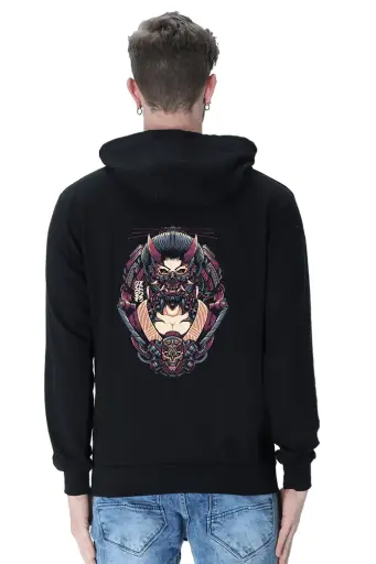 "Samurai Spirit" Graphic Hoodie - Unisex Streetwear | KK00UH63